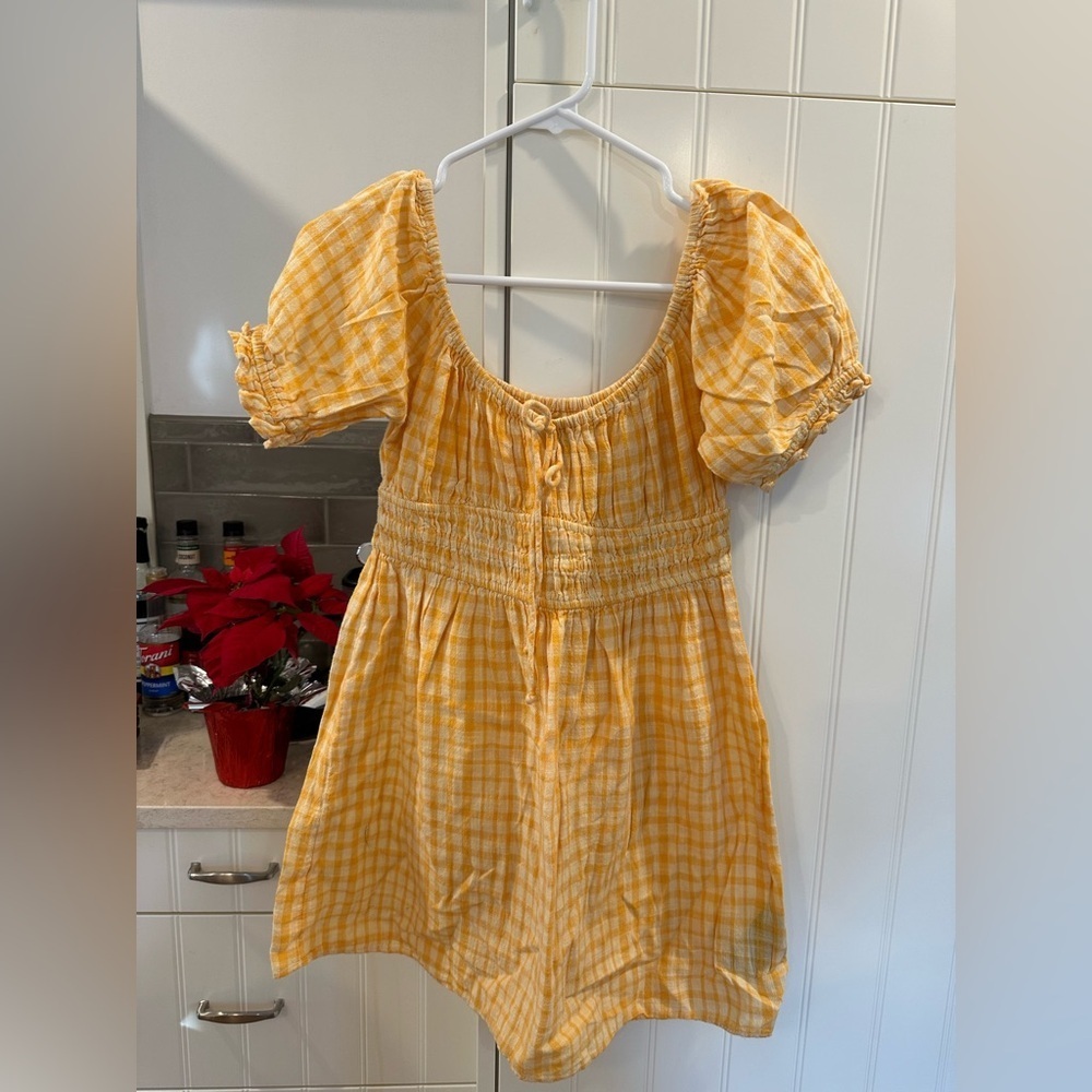 Orange Gingham Dress